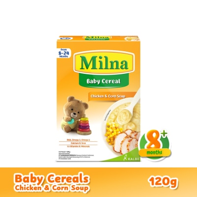 MILNA Baby Cereal Chicken Soup and Sweet Corn 120g