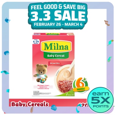 MILNA Baby Cereal Brown Rice and Banana 120g