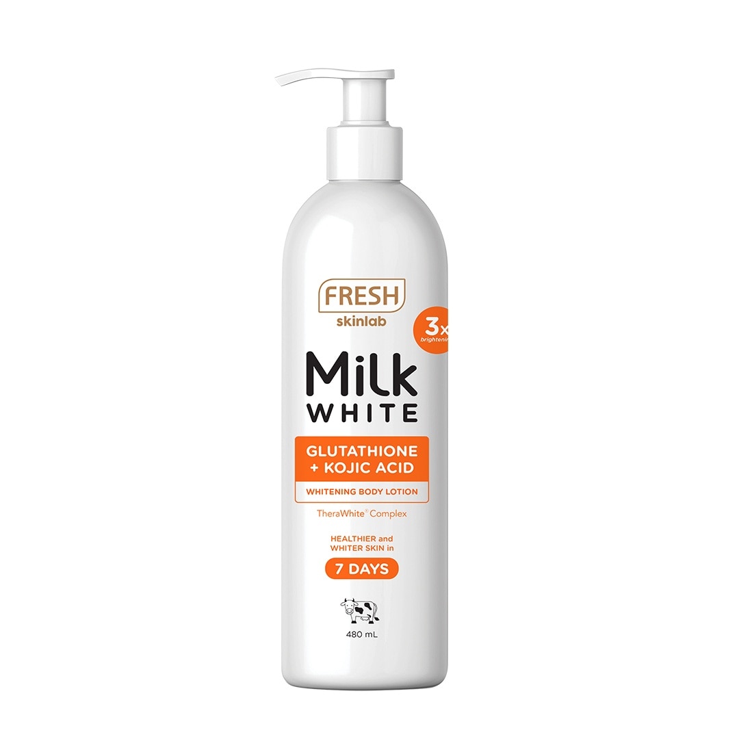 FRESH Skinlab Milk White Glutathione + Kojic Acid Whitening Body Lotion 480ml