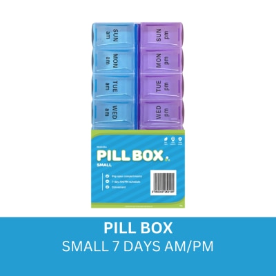 MEDAIDE MEDAIDE Pill Compartment 7 Days AM/PM Schedule