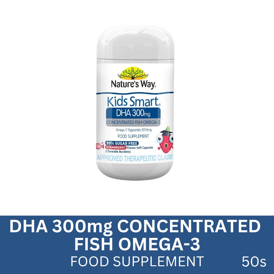 Kids Smart DHA 300mg + Concentrated Fish Omega-3 50s