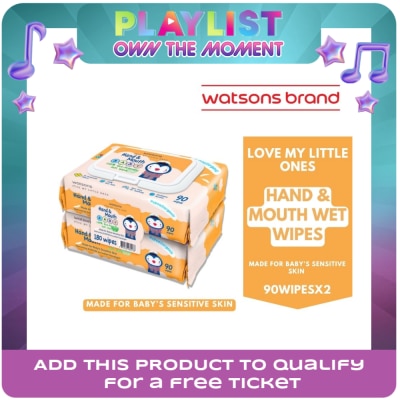 WATSONS - Love My Little One Hand & Mouth Baby Wipes 90sx2