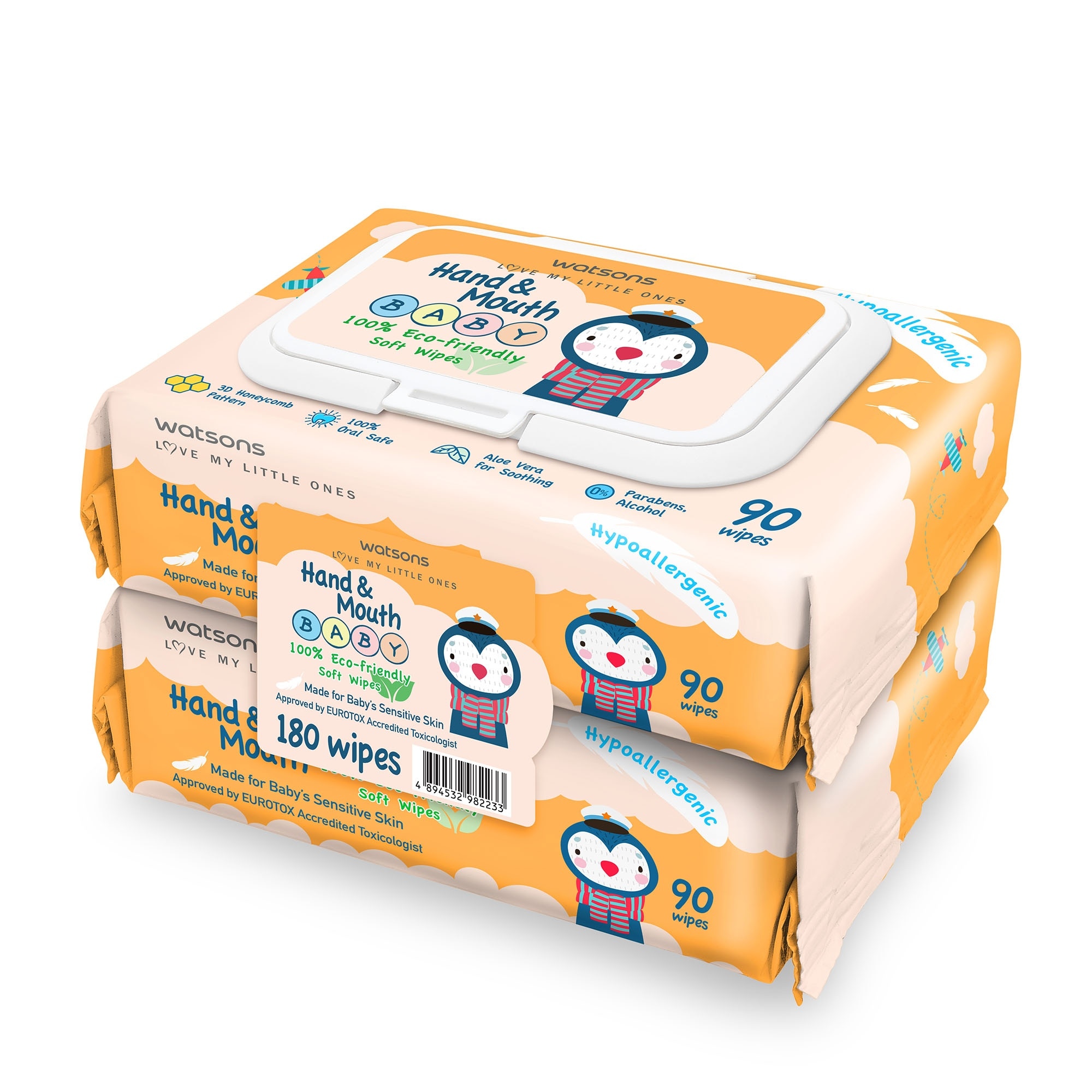 Love My Little One Hand & Mouth Baby Wipes 90sx2