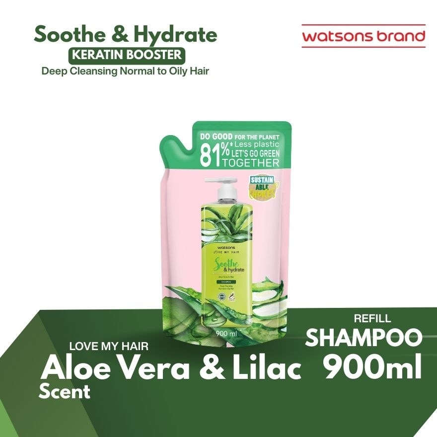 WATSONS Scented Shampoo Aloe Refill 1L image
