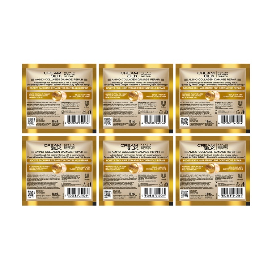 Creamsilk Treatment Keratin Damage Repair 18ml 6x
