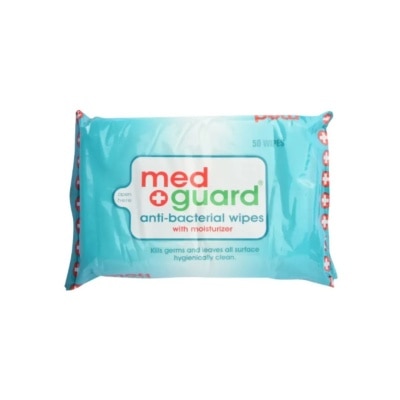 MED GUARD MED GUARD ANTIBACTERIAL WIPES + ALCOHOL WIPES 50'S PACK OF 2