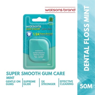 WATSONS Love My Smile Dental Floss with Refill 50m - Mint