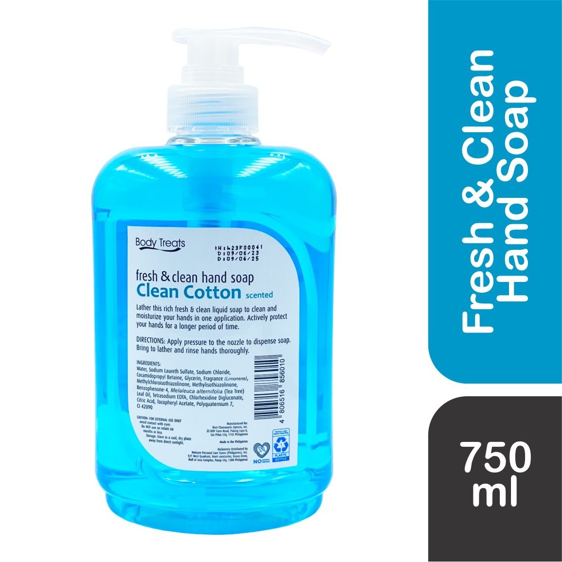 Fresh and Clean hand Soap Clean Cotton Scented 750ml