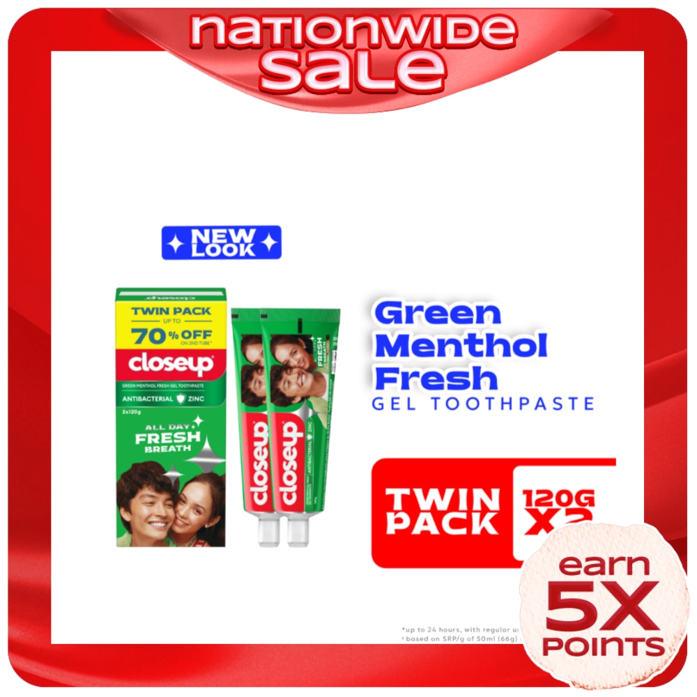 Antibacterial Toothpaste Men 120ml- Fresh 2s