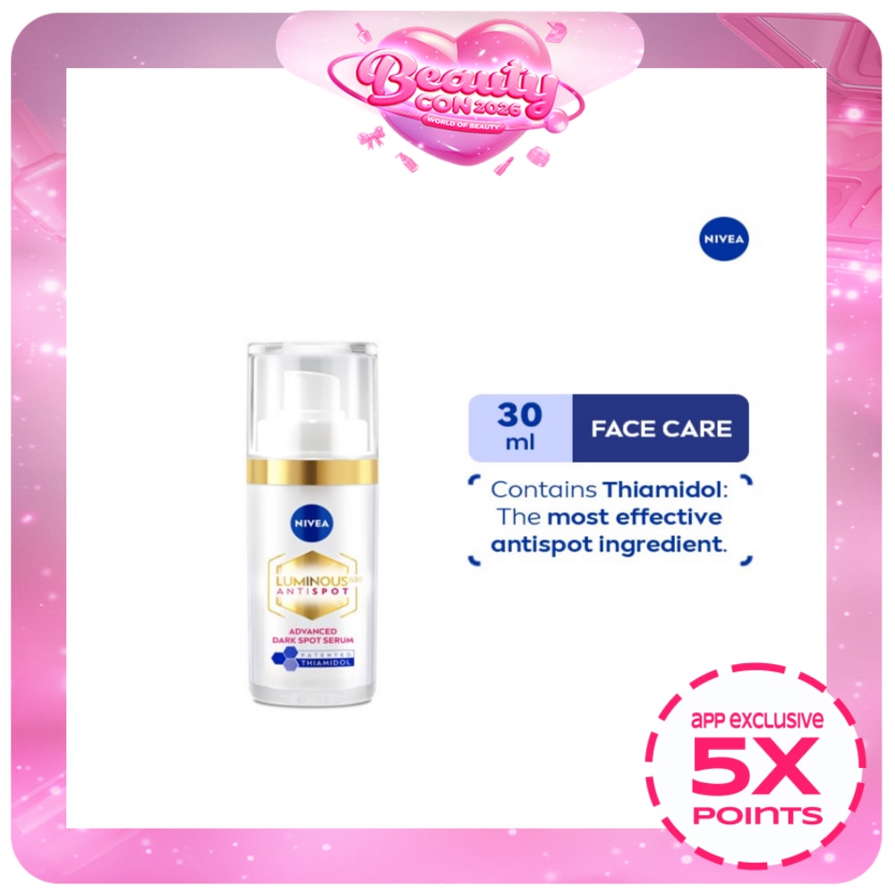 NIVEA Face Care LUMINOUS 630 SPOTCLEAR Serum for dark spots with hyalluronic acid + vitamin e 30ml