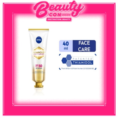 NIVEA NIVEA Face Care LUMINOUS 630 SPOTCLEAR Sun Protect SPF 50 PA+++ for prevention of sun damage including sun induced dark spots 40ml