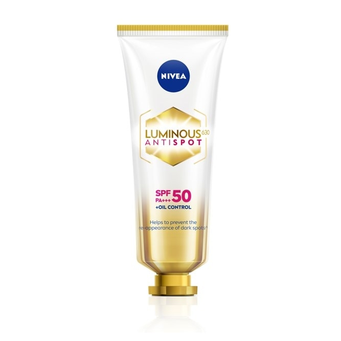 NIVEA Face Care LUMINOUS 630 SPOTCLEAR Sun Protect SPF 50 PA+++ for prevention of sun damage including sun induced dark spots 40ml