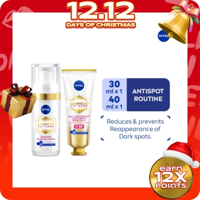 NIVEA NIVEA Face Care LUMINOUS 630 SPOTCLEAR Value Set Serum 30ml + Sun Protect SPF50 with hyaluronic acid 40ml