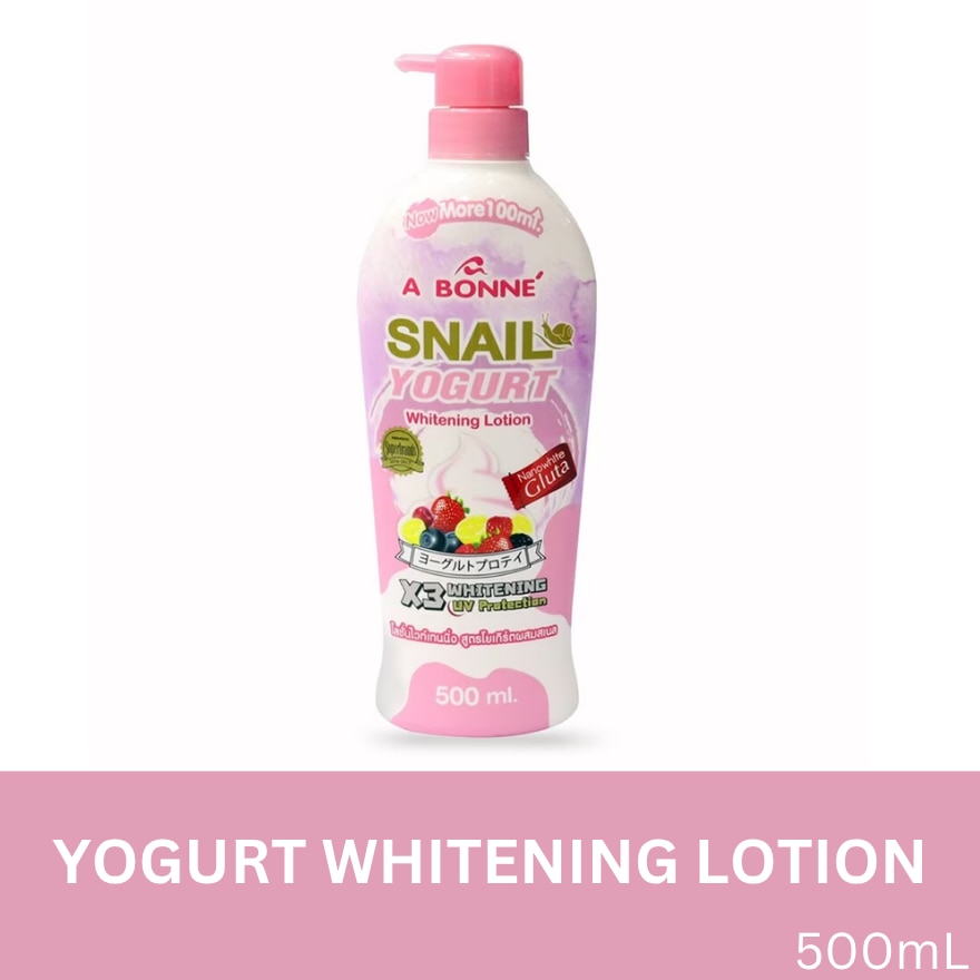 ABONNE SNAIL YOGURT WHITENING LOTION 500ML
