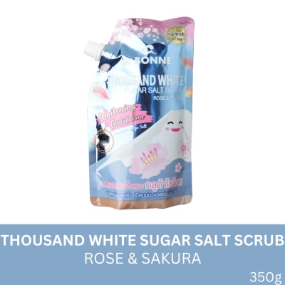 A BONNE Thousand White Sugar Salt Scrub Rose and Sakura 350g
