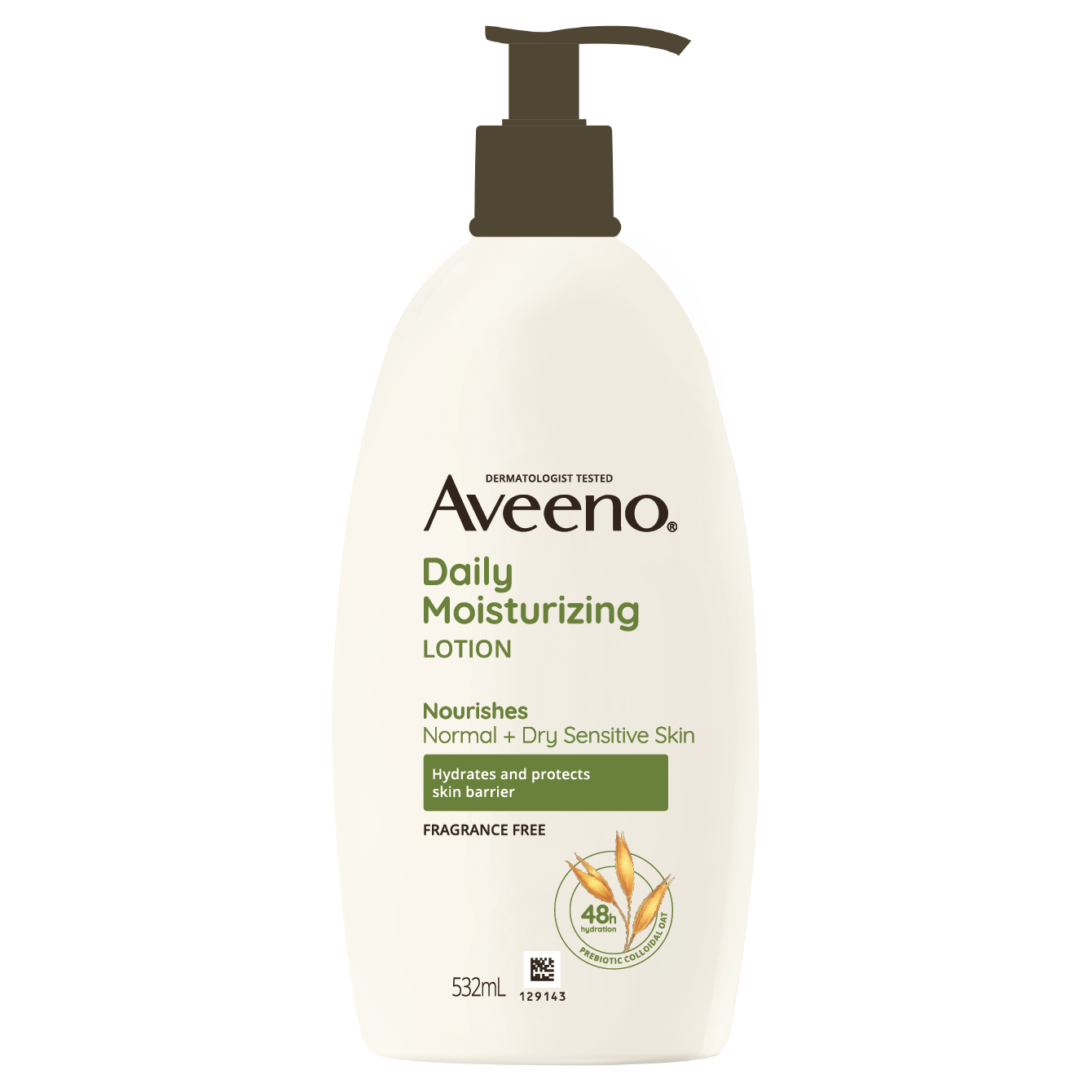 Aveeno Daily Moisturizing Body Lotion 532ml - Moisturizing Lotion for Normal to Dry/Sensitive Skin