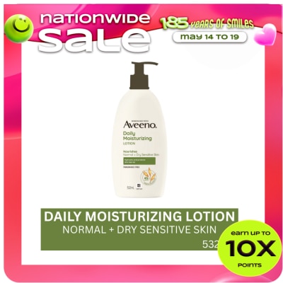 AVEENO - Aveeno Daily Moisturizing Body Lotion 532ml - Moisturizing Lotion for Normal to Dry/Sensitive Skin
