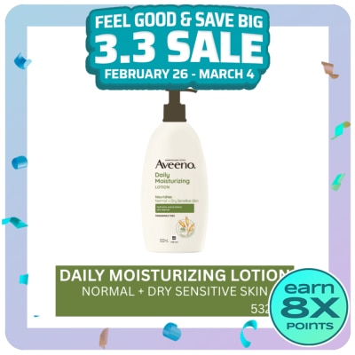 AVEENO Aveeno Daily Moisturizing Body Lotion 532ml - Moisturizing Lotion for Normal to Dry/Sensitive Skin