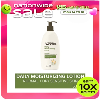 AVEENO - Aveeno Daily Moisturizing Body Lotion 532ml - Moisturizing Lotion for Normal to Dry/Sensitive Skin