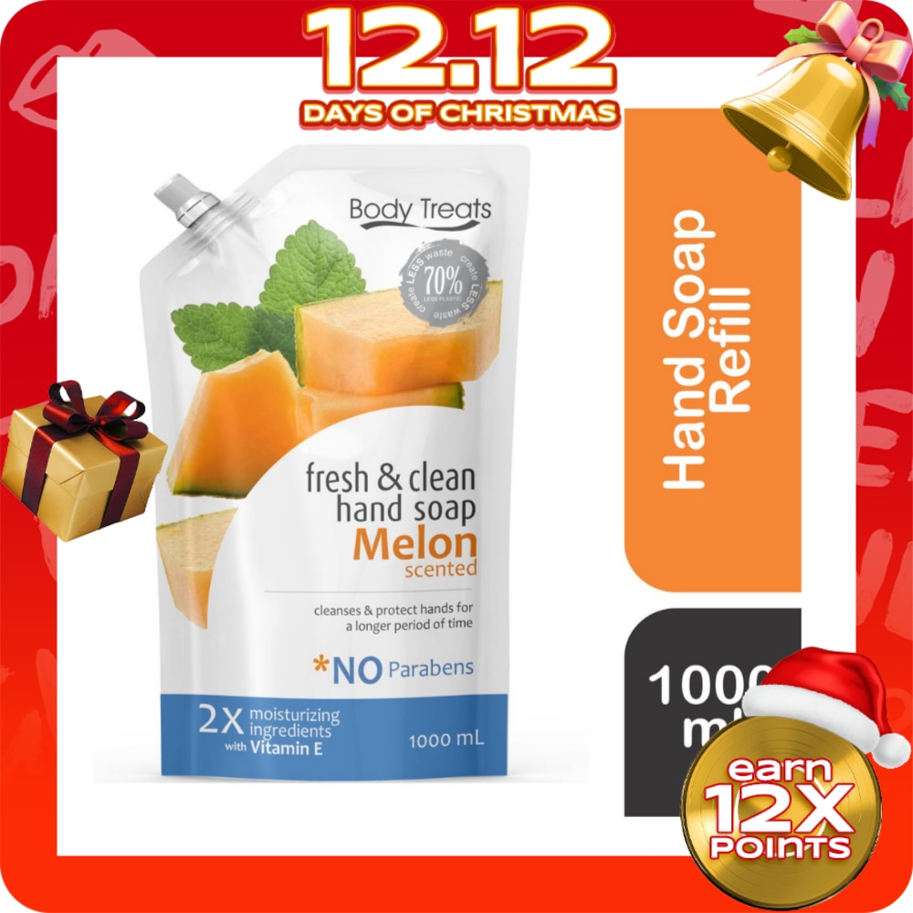 Fresh & Clean Hand Soap Melon Scented Refill 1000ml
