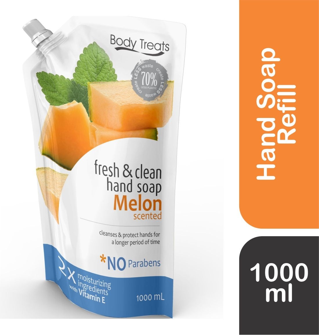 Fresh & Clean Hand Soap Melon Scented Refill 1000ml