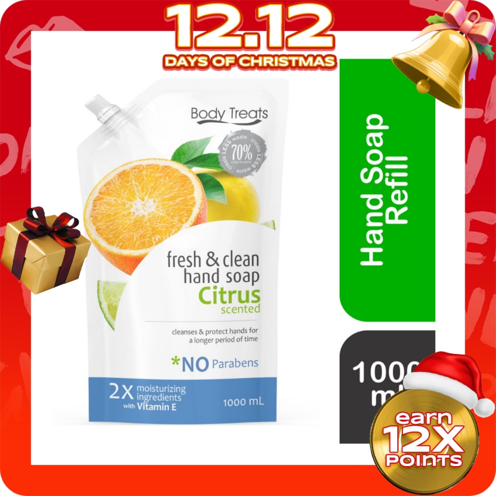 Fresh & Clean Hand Soap Citrus Scented Refill 1000ml