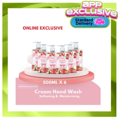 WATSONS WATSONS love my skin strawberry & yoghurt scented cream hand wash 6s 500ml