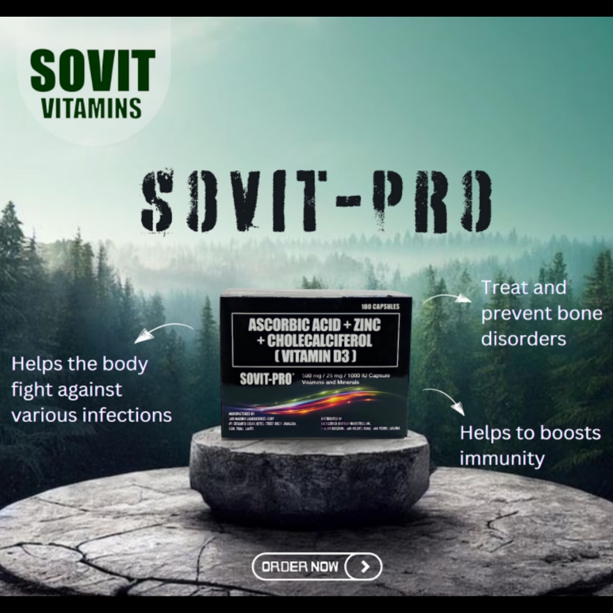 Ascorbic Acid + Zinc + Cholecalciferol (Vitamin D3) 1 Capsule (sold per piece)