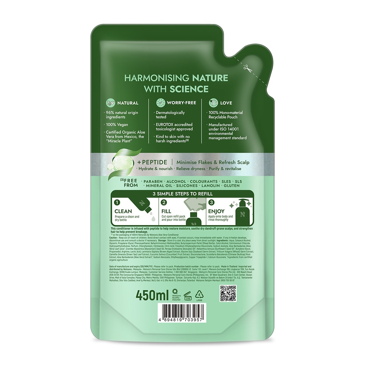 Aloe Vera Conditioner Refill 450ml