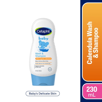 CETAPHIL - Baby Wash and Shampoo with Organic Calendula 230 ml
