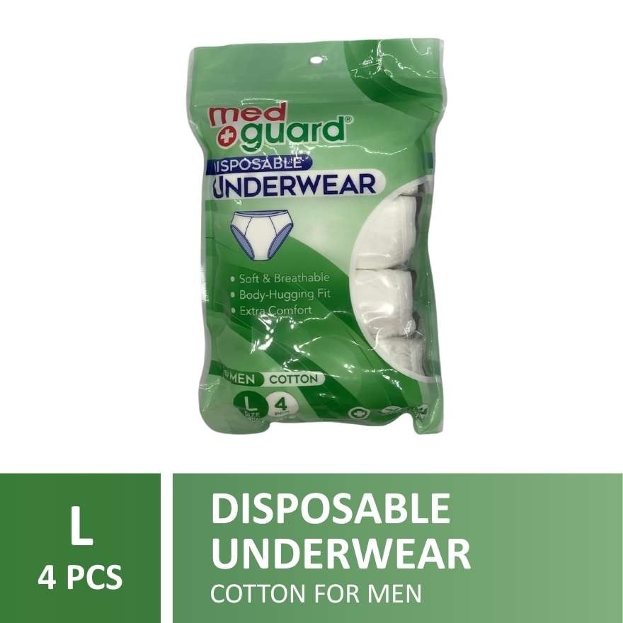 Disposable Underwear Cotton for Men Large 4s