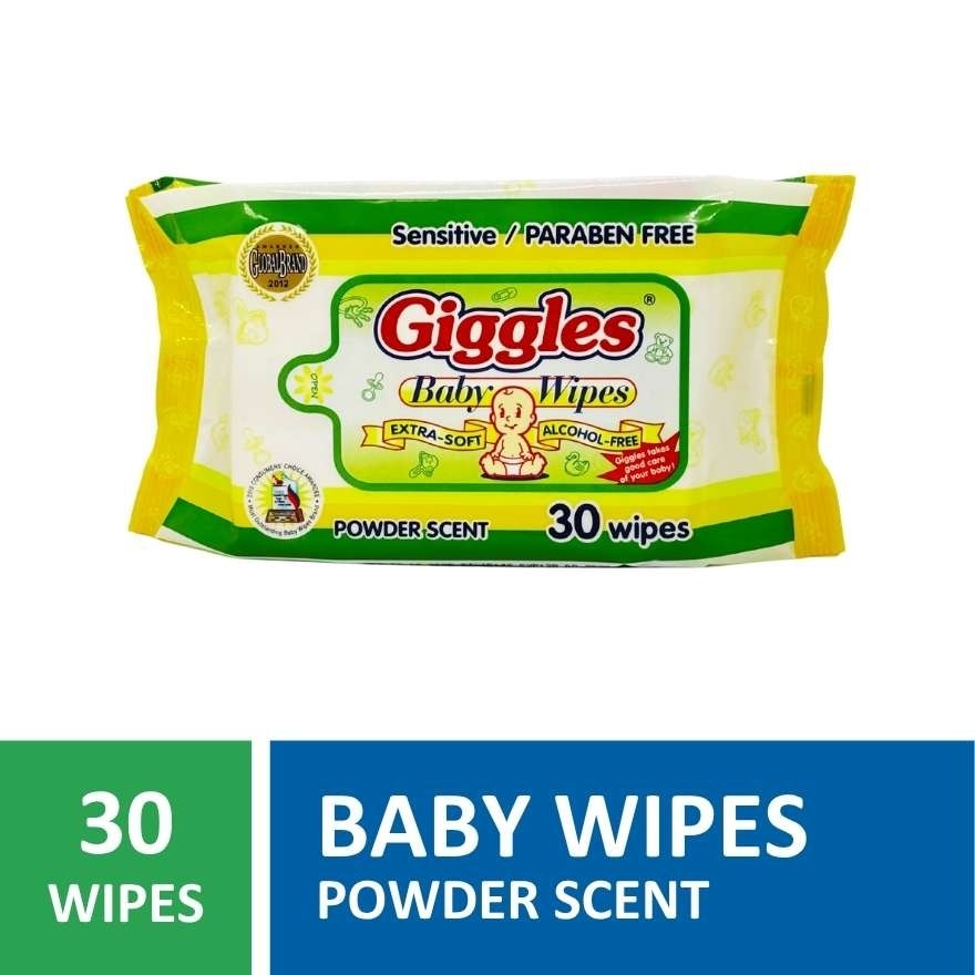 Baby Wipes Powder Scent 30s