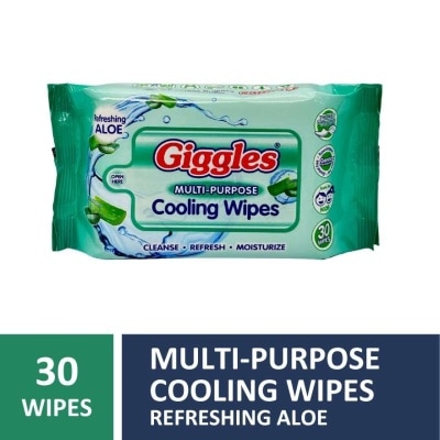 GIGGLES GIGGLES Multi-purpose Cooling Wipes Refreshing Aloe 30W