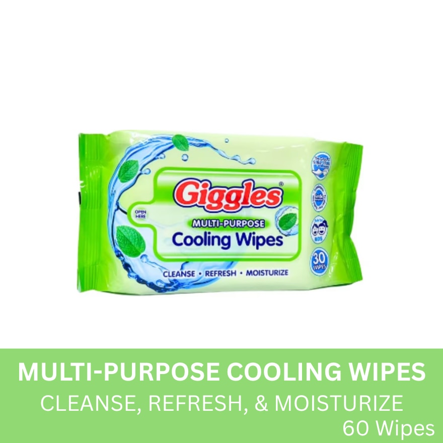 GIGGLES Multi-purpose Cooling Wipes 60W