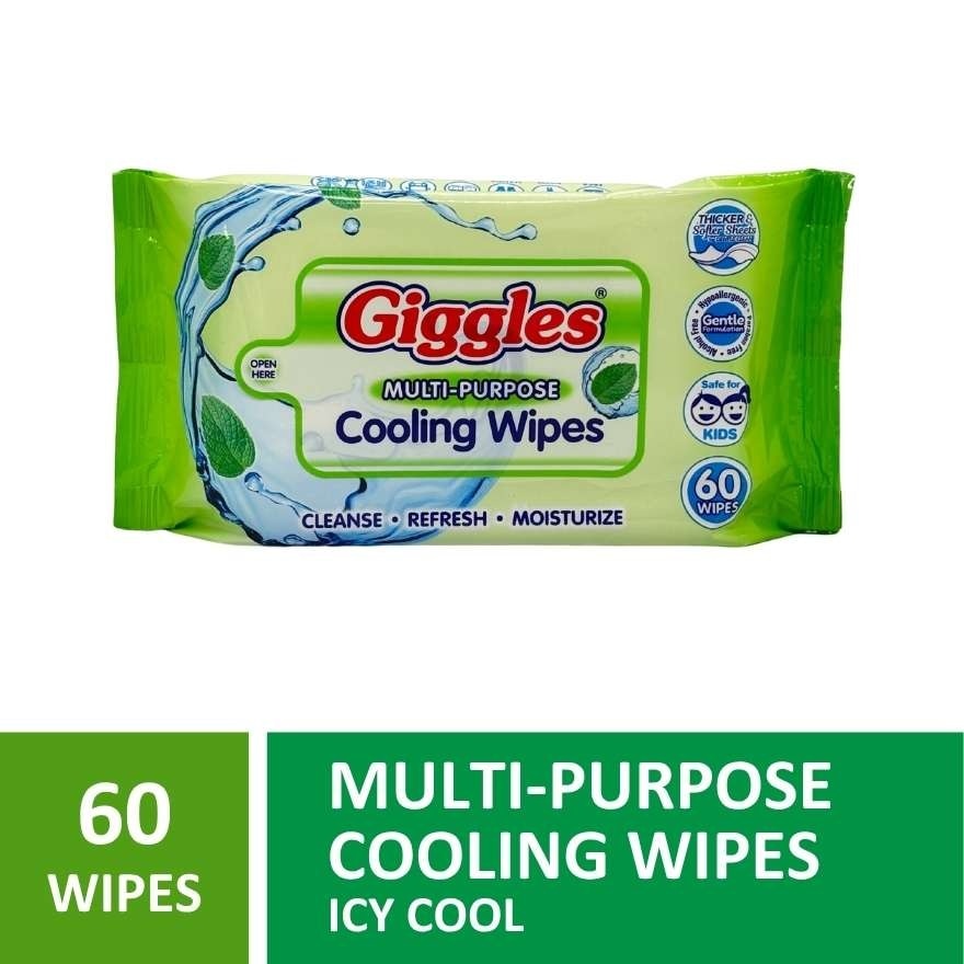 GIGGLES Multi-purpose Cooling Wipes 60W