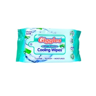 GIGGLES GIGGLES Multi-purpose Cooling Wipes Refreshing Aloe 60W