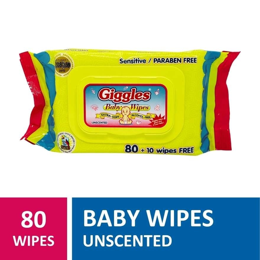 Baby Wipes Unscented 80s