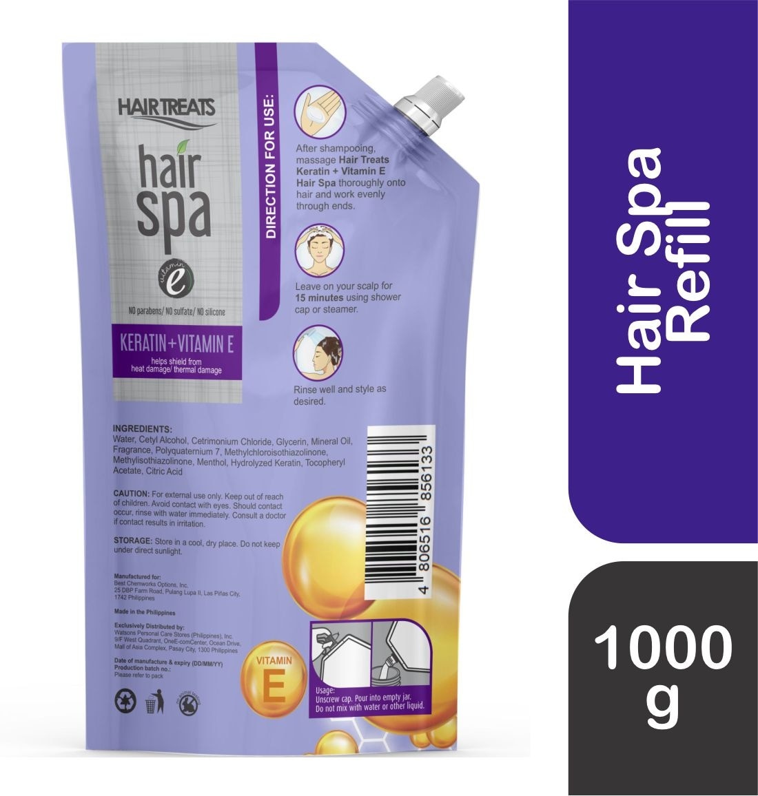 Hair Spa Keratin + Vitamin E 1000g