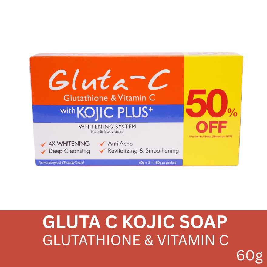 GLUTA C Kojic Soap 60g Bundle Saver