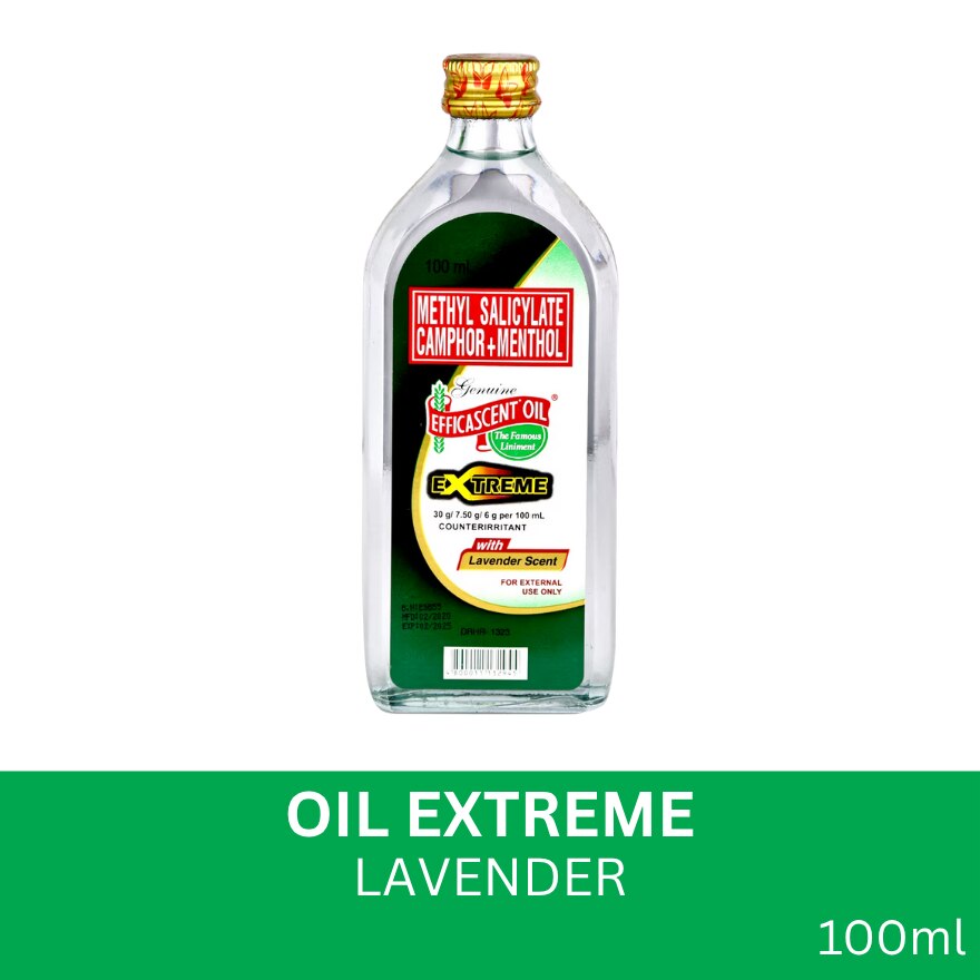 EFFICASCENT OIL OIL Extreme With Lavender Scent 100ml Watsons EFFICASCENT OIL OIL Extreme With Lavender Scent 100ml Watsons