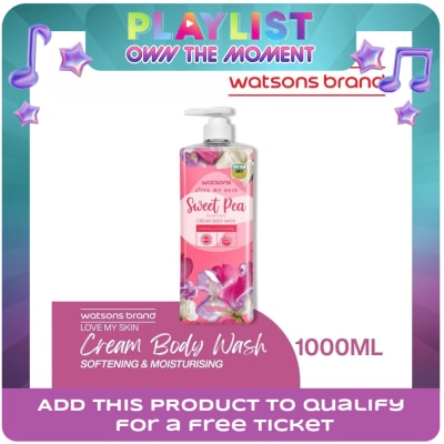 WATSONS - WATSONS LOVE MY SKIN Sweet Pea Scented Cream Body Wash 1000ml