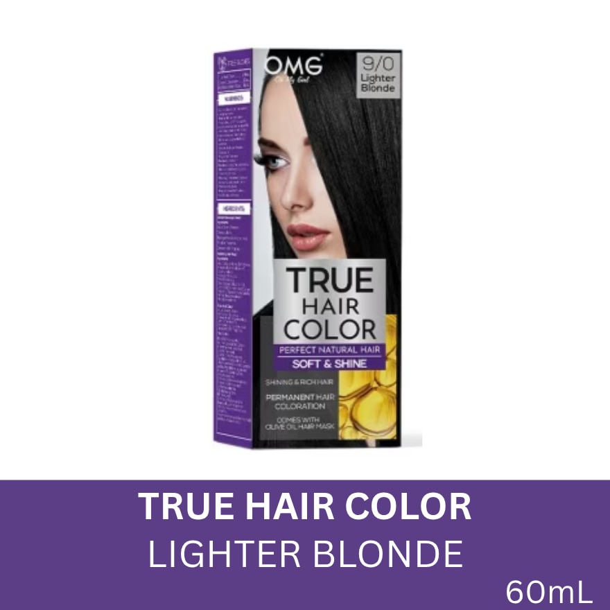 True Hair Color 60ml - 9.00 Lighter Blonde
