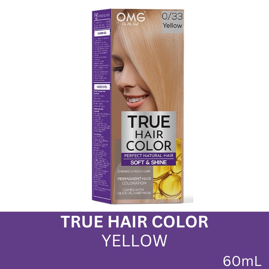 True Hair Color 60ml - 0.33 Yellow