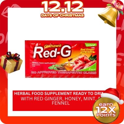 GINHAWA RED G GINHAWA RED G Herbal Food Supplement Ready to Drink 15mL