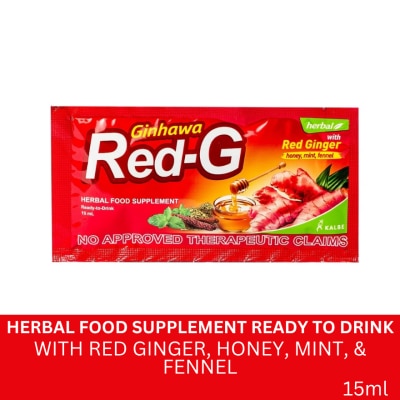 GINHAWA RED G GINHAWA RED G Herbal Food Supplement Ready to Drink 15mL