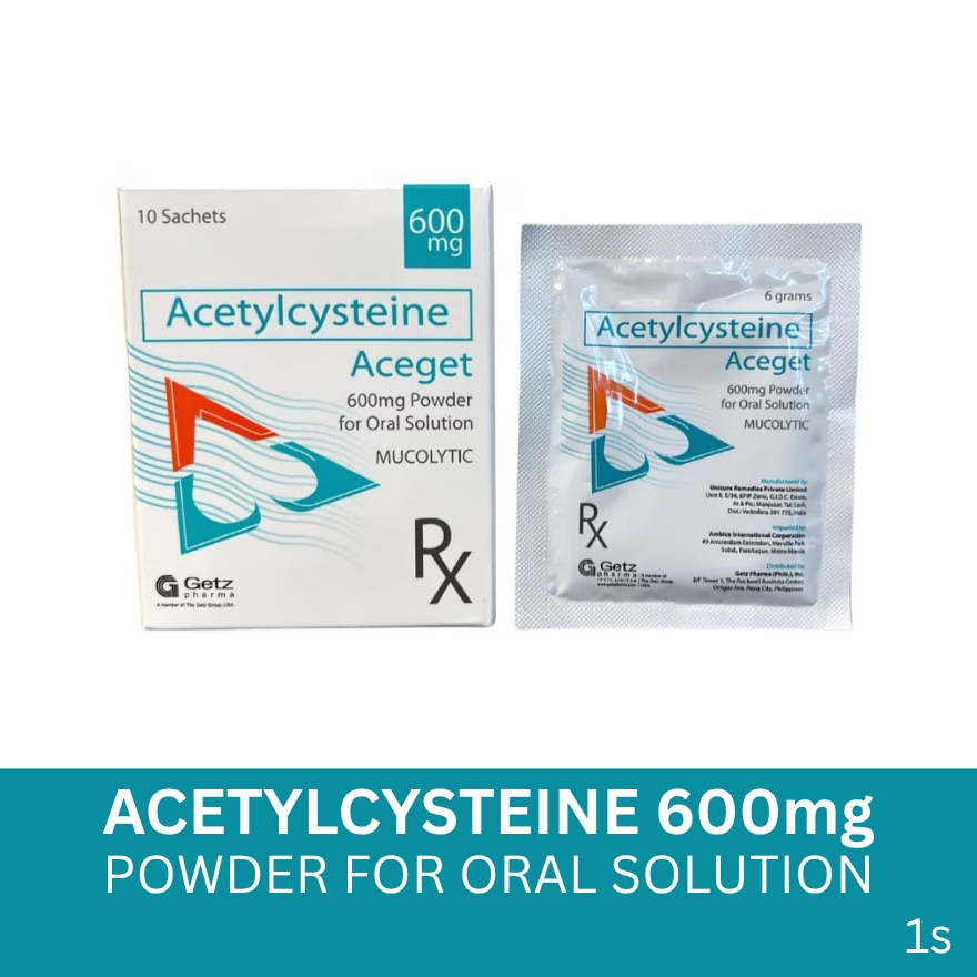 Aceget 600Mg Powder For Oral Solution