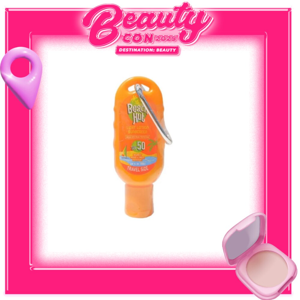 BEACH HUT Spf50 40ml Lotion W/ Carabiner