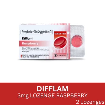 DIFFLAM, Raspberry Lozenge 2s | Watsons Philippines