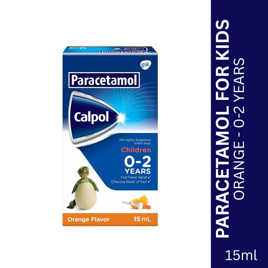 Paracetamol 0 to 2 Infant Drops Orange 15ml
