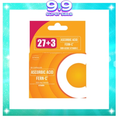 FERN C Ascorbic Acid (As Sodium Ascorbate) 27+3 Capsules